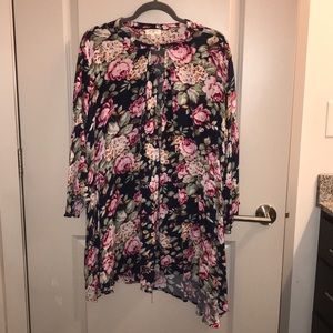 Umgee Floral Long Sleeved Dress